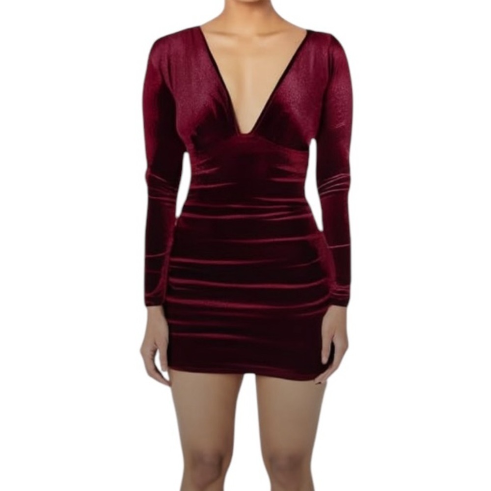 New velvet party dress